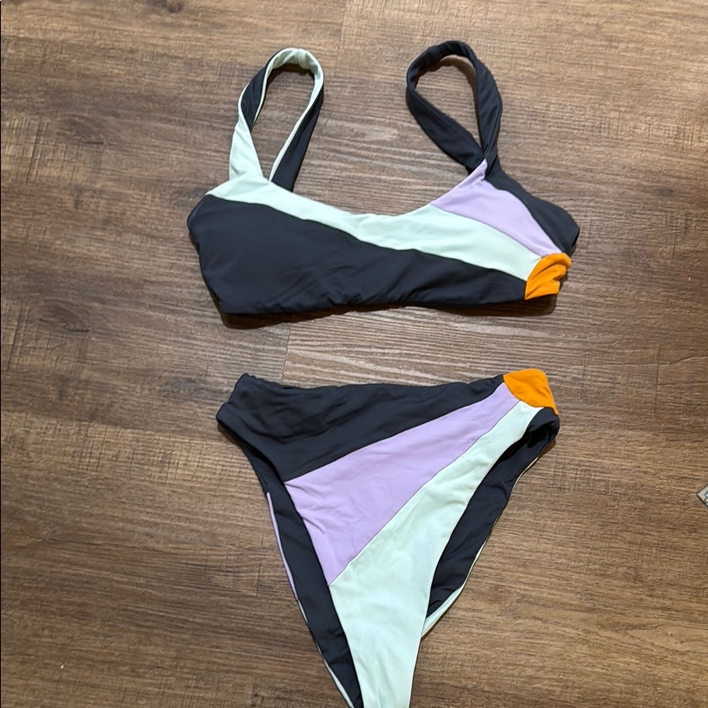 Colorblock Sunshine Bikini Set